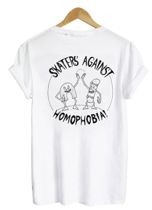 Skaters Against Homophobia T-Shirt – Back KM