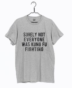 Surely Not Everyone Was Kung Fu Fighting T Shirt KM