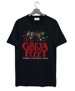 Anthem of HOT Peaceful Army Greta World Tour 2019, Greta Van Fleet Rock T Shirt KM