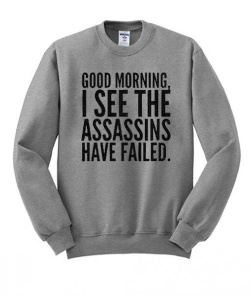 Good Morning I See The Assassins Have Failed Sweatshirt KM