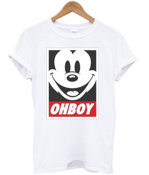 Oh Boy Mickey Mouse Obey Inspired T Shirt KM