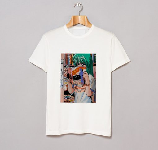 Anime Girl Aesthetic Waifu Kawaii Vaporwave Game Art T Shirt KM