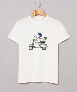 Snoopy and Woodstock on a Vespa T-Shirt KM
