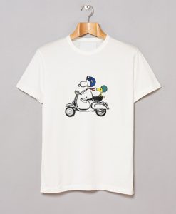 Snoopy and Woodstock on a Vespa T-Shirt KM