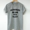 JUSTIN BIEBER and Some Pizza Slices T Shirt KM