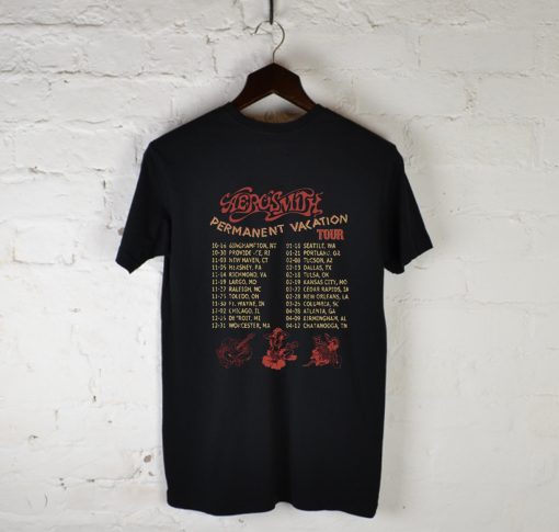 AEROSMITH PERMANENT VACATION TOUR T Shirt KM