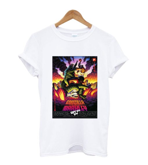 Godzilla Vs. Charles Barkley Poster T-Shirt KM