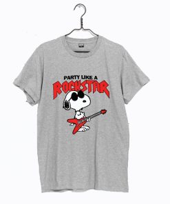 Peanuts SNOOPY PARTY LIKE A ROCK STAR T Shirt KM
