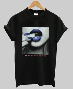 Popular Demand blue lips T Shirt KM