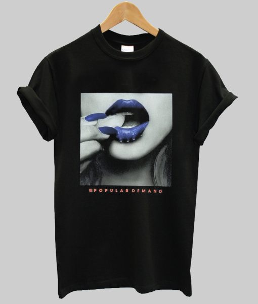 Popular Demand blue lips T Shirt KM