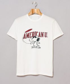 Vintage 70s Champion Snoopy American University T-Shirt KM