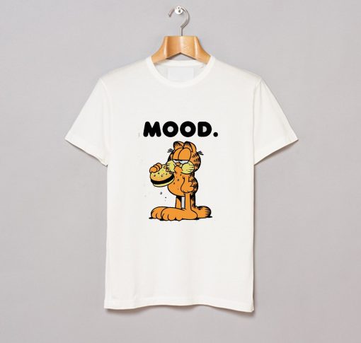 Garfield Mood Eating Burger T Shirt KM