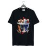 Horror movie characters water mirror reflection T Shirt KM