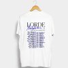 Lorde Melodrama T Shirt KM Back