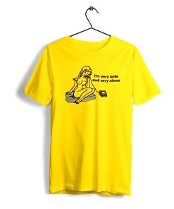 I’m Very Cute n Very Alone Print T Shirt KM