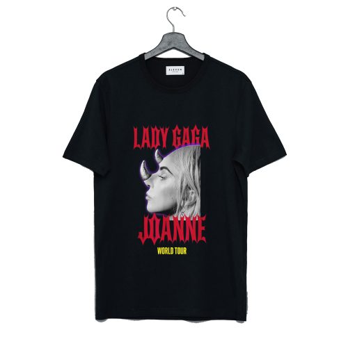 Lady Gaga Official Horns Black T-Shirt KM