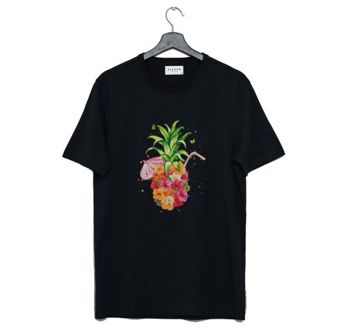 Pineapple Flowers T Shirt KM