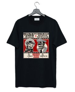 Zombie Jesus VS Robot Hitler T Shirt KM