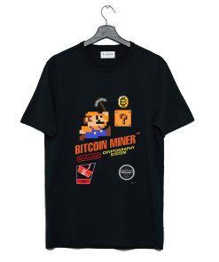 Bitcoin Miner Super Mario Kripto T Shirt KM
