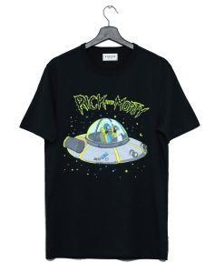 Rick and Morty UFO Spaceship Outer Space T Shirt KM