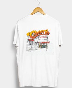 Vintage 90's CHEERS Sitcom American TV T Shirt Back