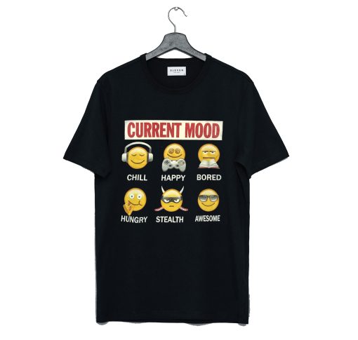 Current Mood Emoji T Shirt KM