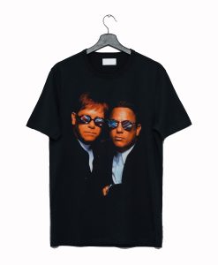 Rare Vintage Elton John Billy Joel T Shirt KM