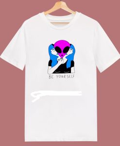 Be Yourself Alien T Shirt Whiite KM