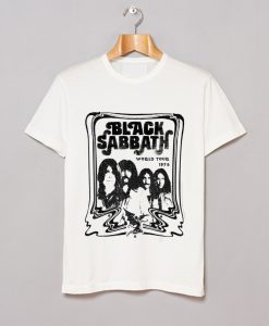 Black Sabbath Official World Tour 78 B&W T Shirt KM