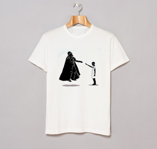 Eleven vs darth Vader star Wars Stranger Things T Shirt KM