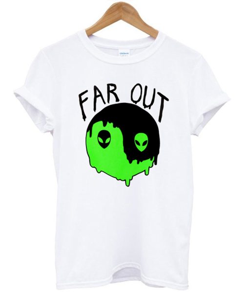 Far Out Yin Yang Alien Planet T-Shirt KM