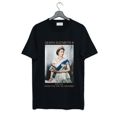 The Queen Elizabeth Ii Young Thank You For The Memories T Shirt KM