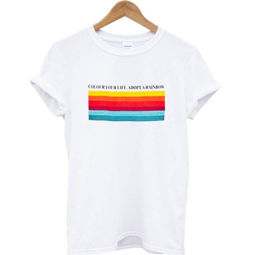 Color Your Life Adopt a Rainbow T-Shirt KM