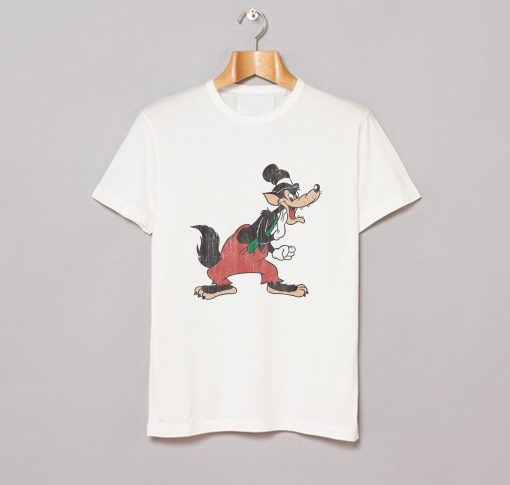 Disney Men's Three Little Pigs Big Bad Wolf T-Shirt KM