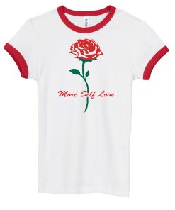 More Self Love Red Ringer T-Shirt KM