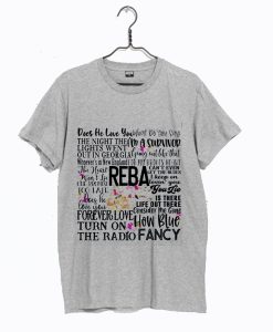 Reba Songs Concert Fan T-Shirt KM