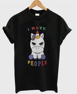 Baby Unicorn I Hate People T-Shirt KM