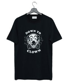 Down To Clown Funny Vintage Clown Classic Clown Joke T-Shirt KM
