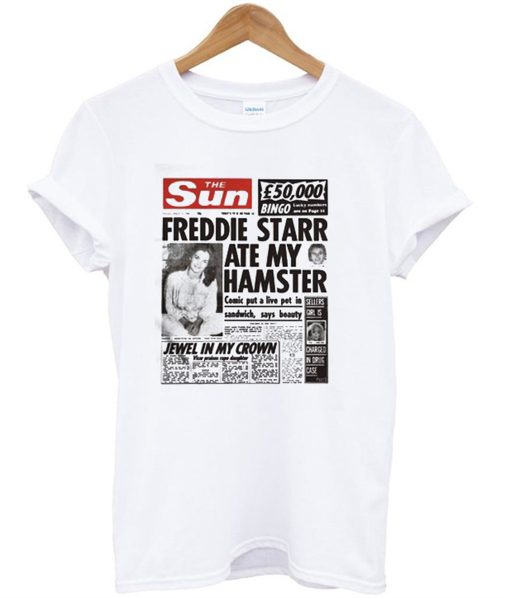 The Sun Freddie Starr Ate My Hamster T-Shirt KM