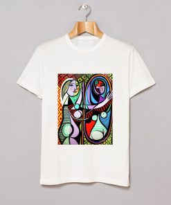 Girl Before a Mirror By Pablo Picasso T Shirt KM