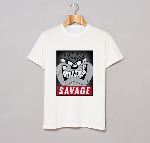 Savage Tazmania Cartoon T Shirt KM