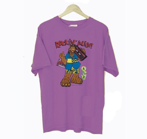 Vintage 80s Rockin Alien Alf T Shirt KM