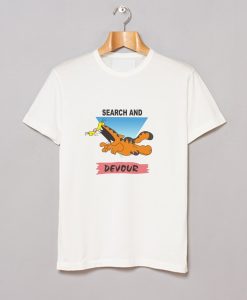 Vintage Garfield Search n Devour T Shirt KM