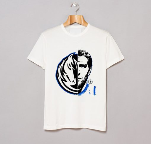 Majestic NBA Dirk Nowitzki Dallas Mavericks T Shirt KM