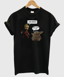 Baby Groot And Baby Yoda T Shirt KM