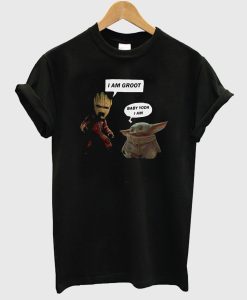 Baby Groot And Baby Yoda T Shirt KM