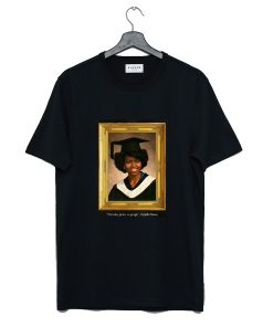 Michelle Obama Graduation Portrait When they go low we go high T-Shirt KM