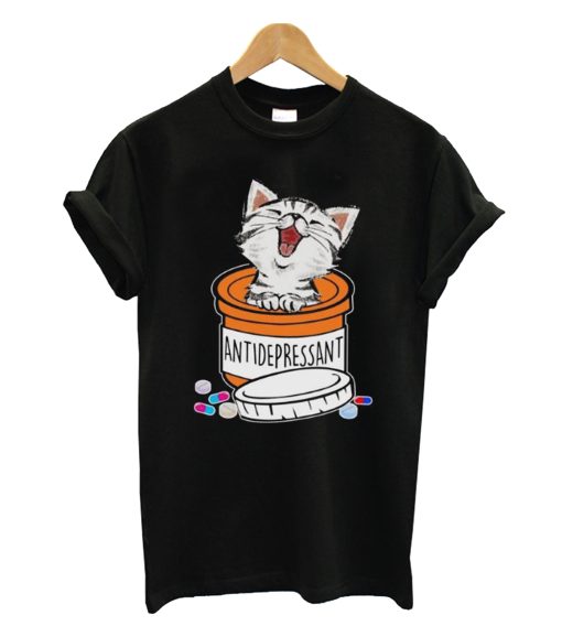 Antidepressant cat T-Shrit KM