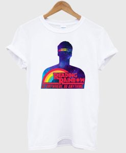 Star Trek Geordi Reading Rainbow T-Shirt KM