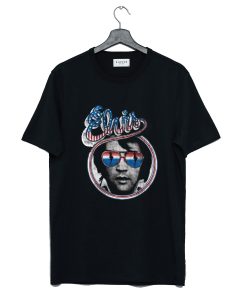 Elvis Presley Licensed Red White Blue USA Shades Men’s Music T Shirt KM